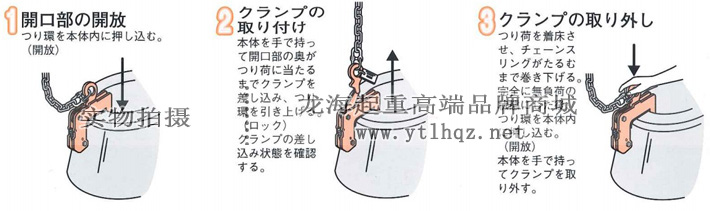 ECC-600型混凝土制品夾具使用方法示意圖