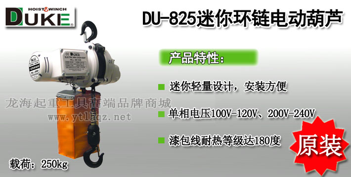 DU-825迷你環(huán)鏈電動(dòng)葫蘆